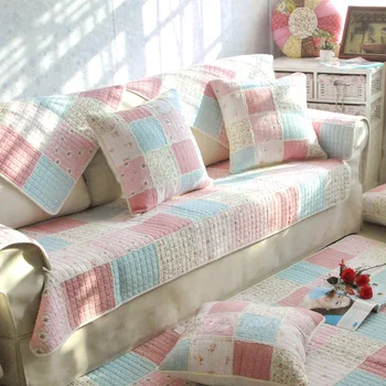 

Cotton Fabric Four Seasons Sofa Cover Couch Cover Floral Plaid Patchwork Dec Wedding Sofa Towel Room Living Printed Quilting For