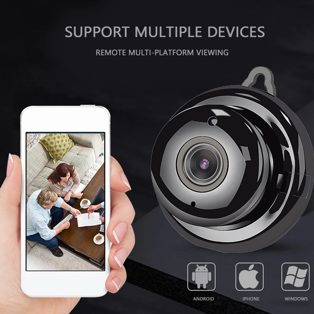 Беспроводная мини-камера видеонаблюдения 1080P Wi-Fi | Безопасность и защита