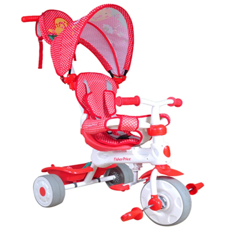 

Free Shipping Fisher Price multifunctional children's pedal tricycle 903 trolley light 3 in 1