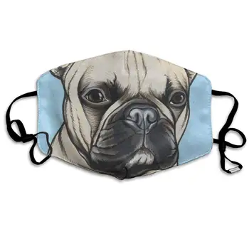 

Mouth Mask Oil Painting Dog Print Masks - Breathable Adjustable Windproof Mouth-Muffle, Camping Running for Women and Men