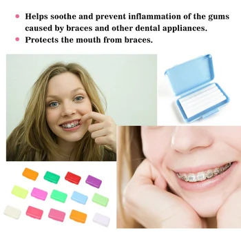 

10pcs/ Dental Orthodontics Ortho Wax Mint Mix Scent For Braces Bracket Gum IrritationTeeth Whitening Hot Sale