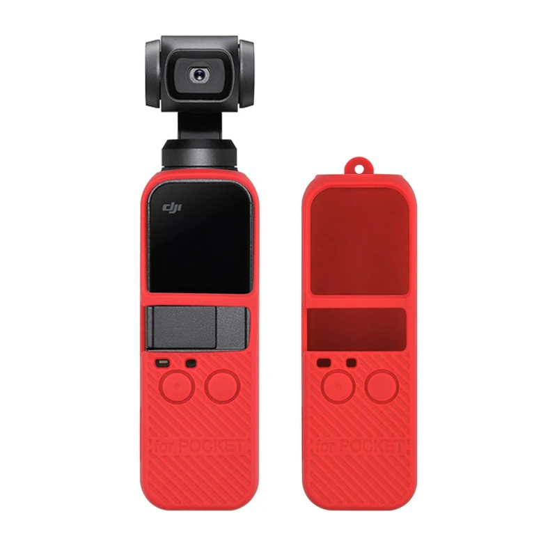BESTSilicone чехол с ремешком для Dji Osmo Pocket Gimbal стабилизированный ручной мини-камера ручка Gimbal(красный