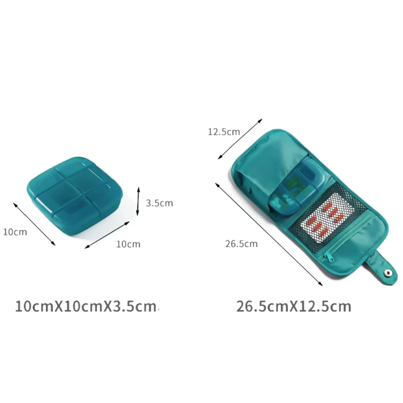 Портативная таблетница ящик для хранения в путешествии таблетка Чехол разветвитель сумка для хранения Органайзер коробка для лекарств контейнер держатель