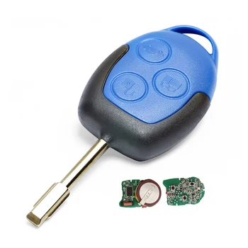 

CITALL 6C1T15K601AG 3 Button Blue Key w/ 433MHz Control Board 4D63 Chip F021 Blade fit for Ford Transit WM VM 2006-2013 2014