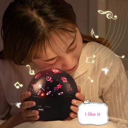 Projecteur led ciel étoilé avec télécommande, bluetooth, lumière à motif d'eau 