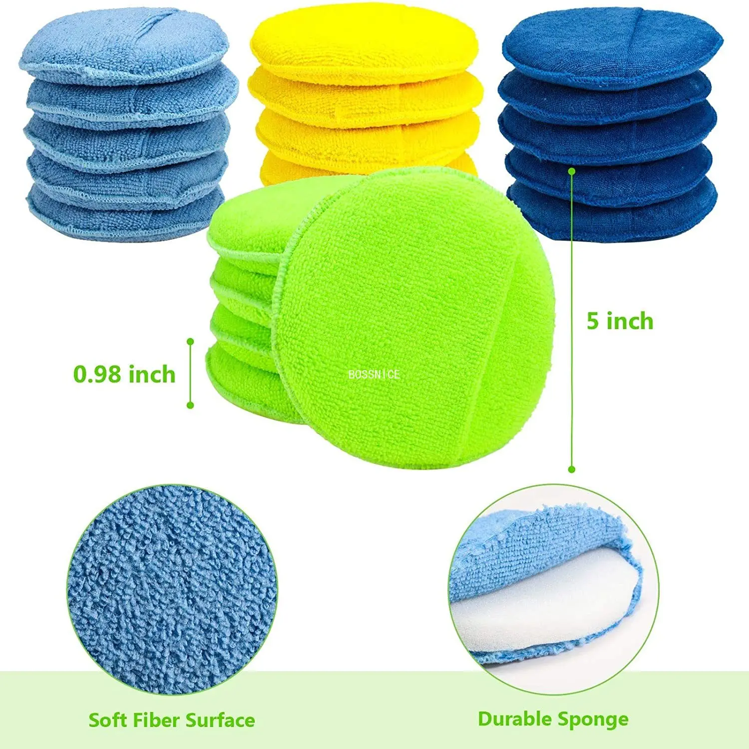 1/5/10Pcs Special For Car Wash Care Polish Foam Sponge Soft