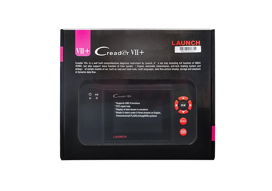 Новый Launch X431 CReader VII + профессиональный автоматический считыватель кодов Plus