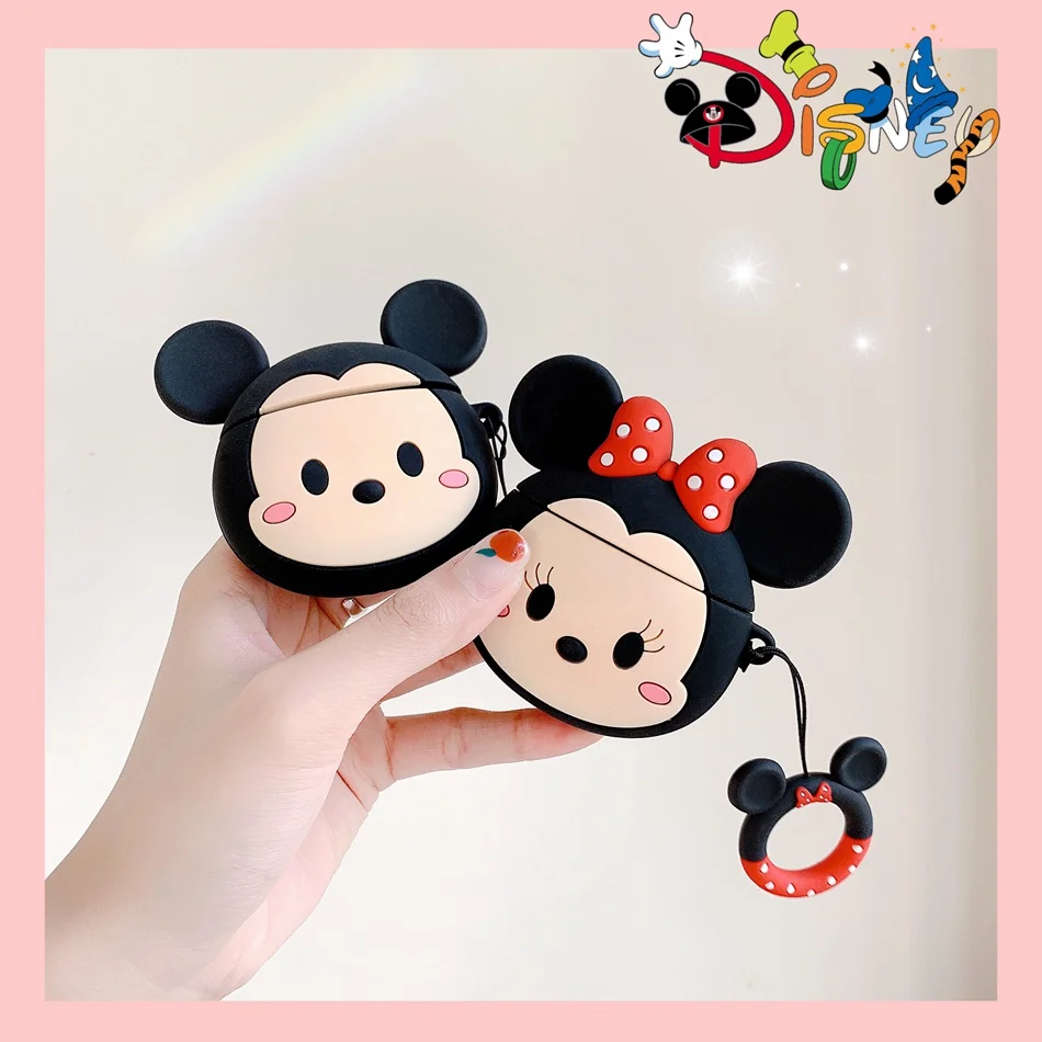 

For AirPods Case Cartoon Cute Earphone Case For AirPods 2 air pods i10 i11 TWS Lovely Soft Headset Protect Cover with Keychain