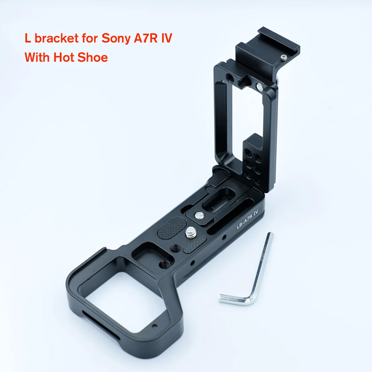 Быстроразъемный l-образный кронштейн держатель для sony A7R IV Arca-Swiss стандартная Монтажная боковая пластина - Цвет: With Hot Shoe