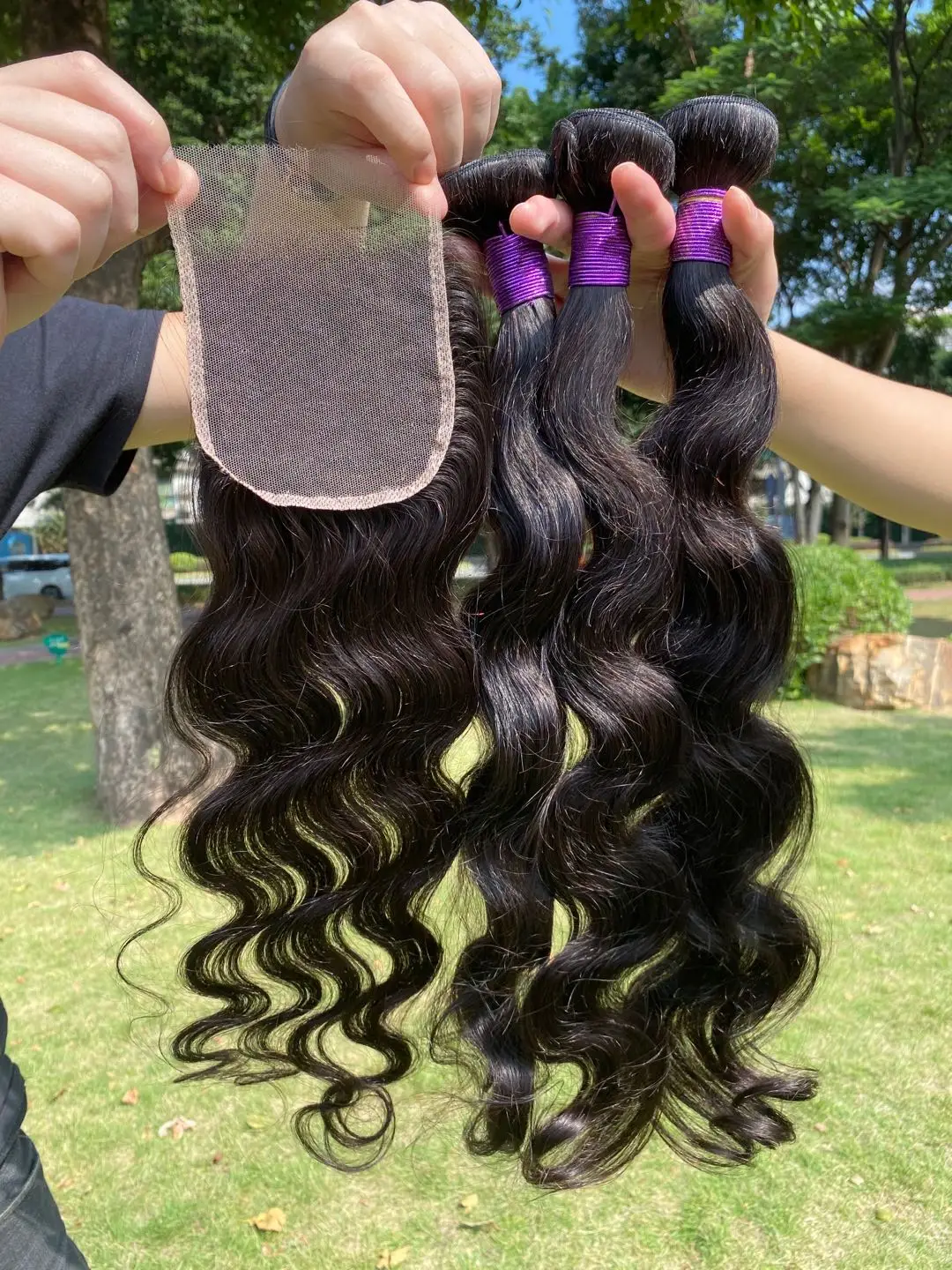 Cerna Hair Body Wave Bundles With Closure 100% Human Hair Bundles With Closure Peruvian Hair With Lace Closure for Black Women