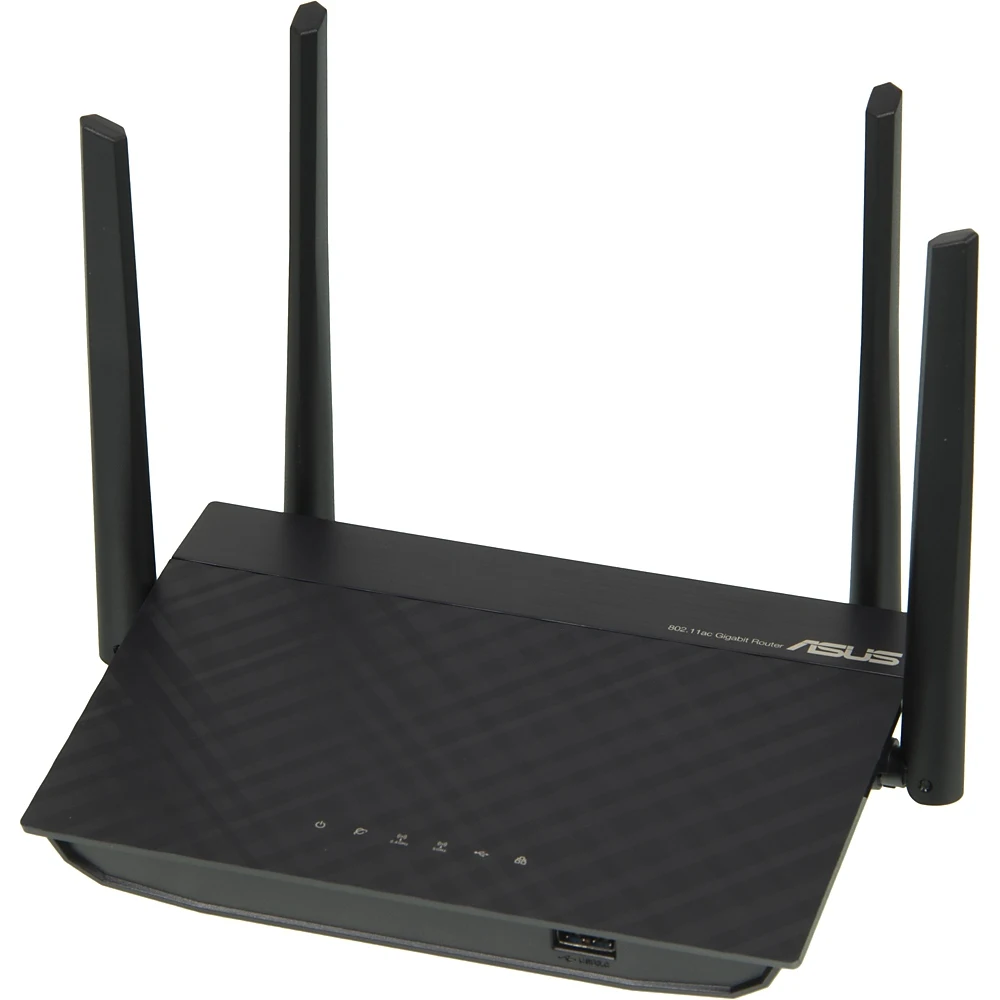 Роутер беспроводной Asus RT-AC58U AC1300 10/100/1000BASE-TX/4G ready черный