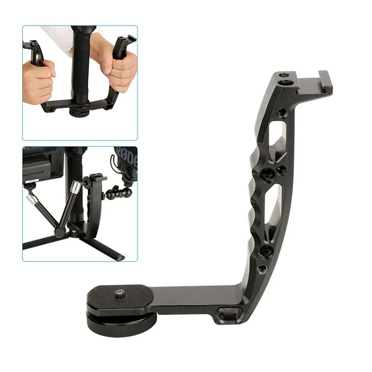 

Agimba L Gear DH03 L-Shaped Metal Handle Zhiyun Feiyu DJI Mobile Phone Stabilizer Add-Holder