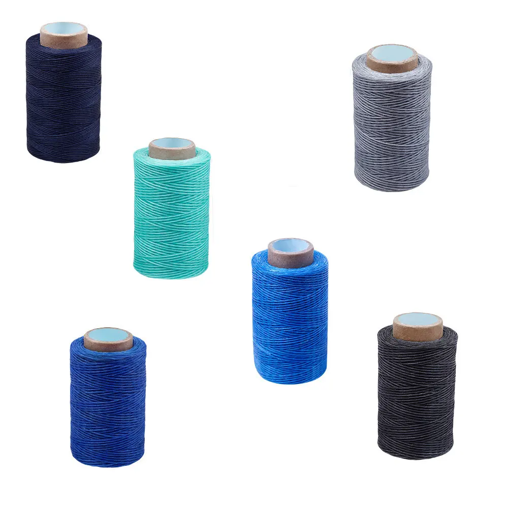 

250m 150D Leather Hand-sew Flat Wax Line Black Sewing Threads for Hand Sewing Thread Craft Patchwork Sewing