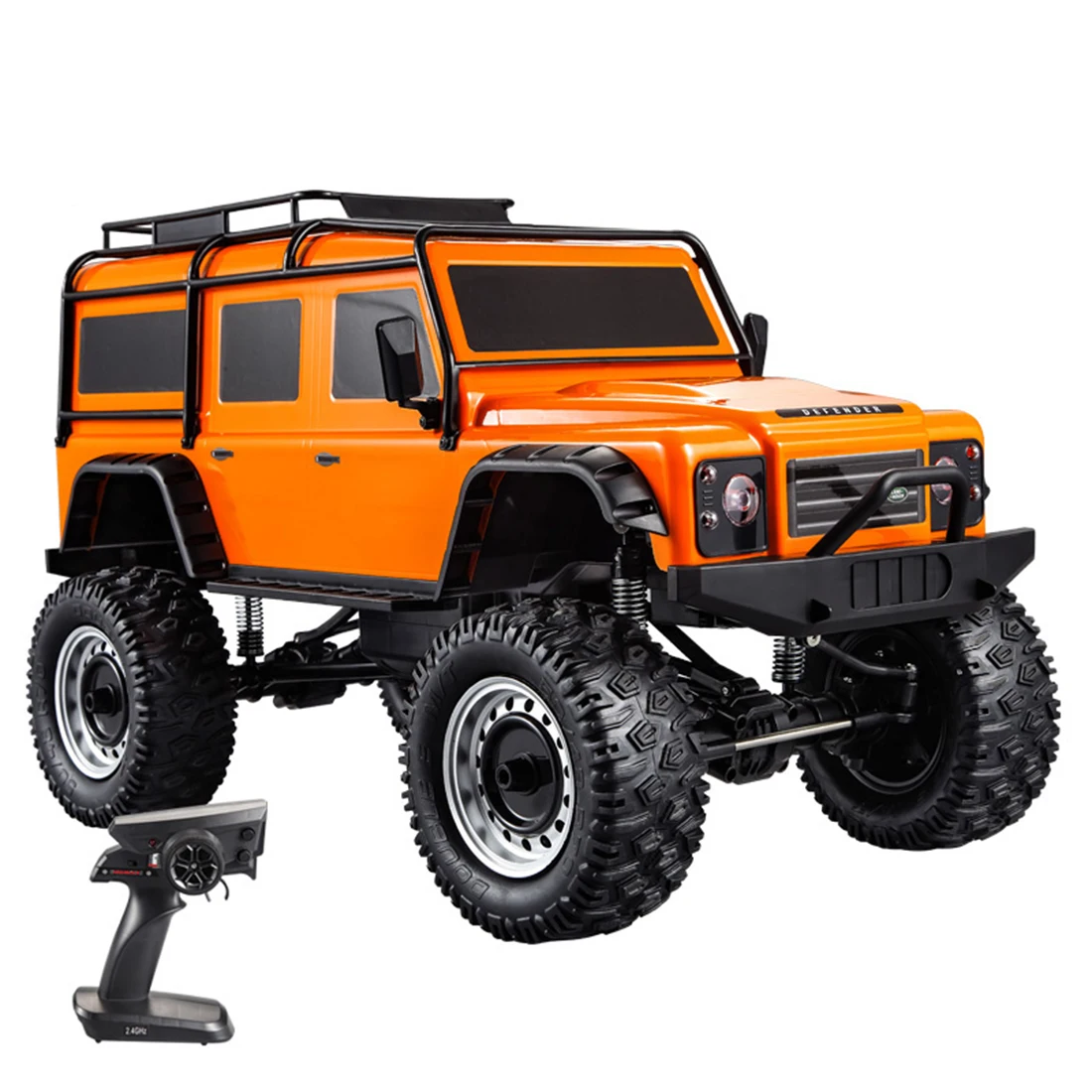 50 см 1:8 2,4G 4WD электрический RC Внедорожник Land Rover Defender модель автомобиля обучающая игрушка для детей и взрослых-зеленый оранжевый Размер XL