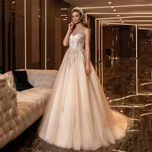 

Luxury Rose Gold Wedding Party Dress With High Neck For Bride Sleeveless Sequin Bridal Gowns Свадебное платье 2021 A Line Custom