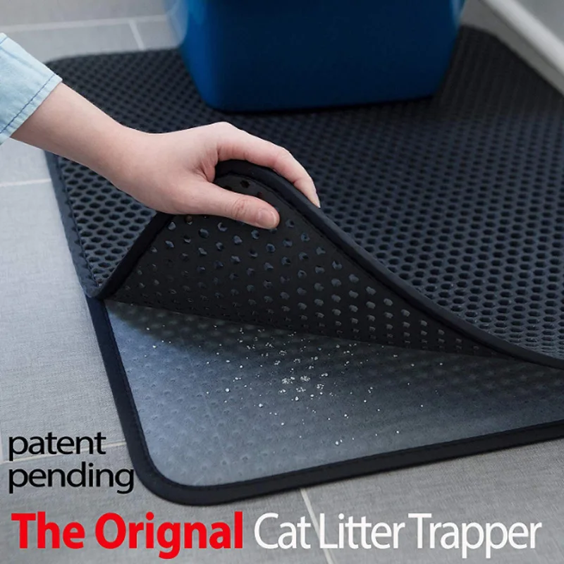 EVA Double Layer Cat Litter Trapping Pet Litter Cat Mat Clean Pad Products For Cats Accessories Waterproof Pet Cat Litter Mat