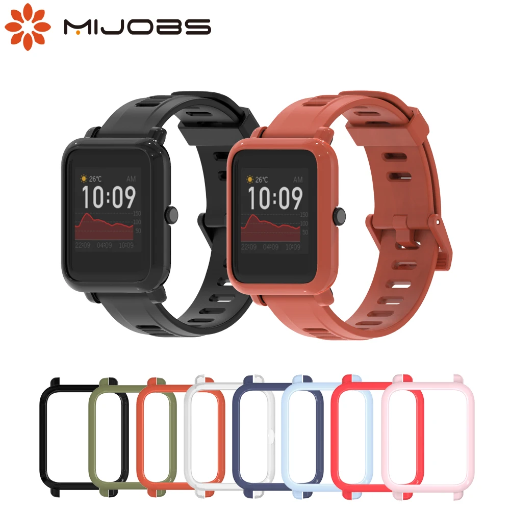 Защитный чехол для Xiaomi Huami Amazfit Bip 1S браслет пластиковый защитный TPU рамка Бампер 1S|Смарт-аксессуары| |
