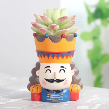 

Cartoon Flower Pot For Home Decoration Walnut Fairy Tale Resin Flower Pot Garden Succulent Plant Pot Indoor Decoration 2020