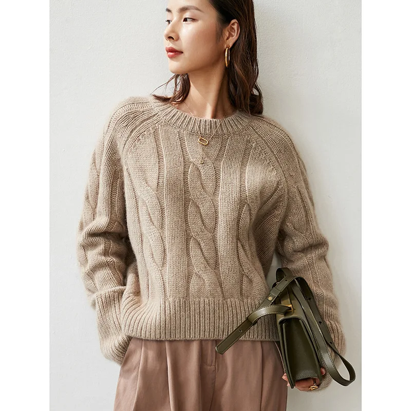100% Cashmere Thick  Women Sweater and Pullovers