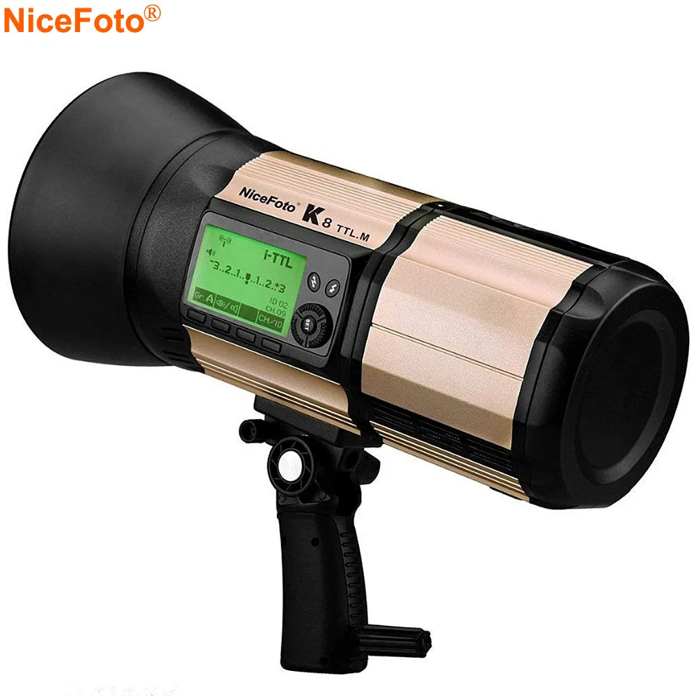 Беспроводная вспышка NiceFoto K8 800Ws GN103 TTL HSS 1/8000 с 2 4 ГГц питанием от батареи 1 8 быстрая