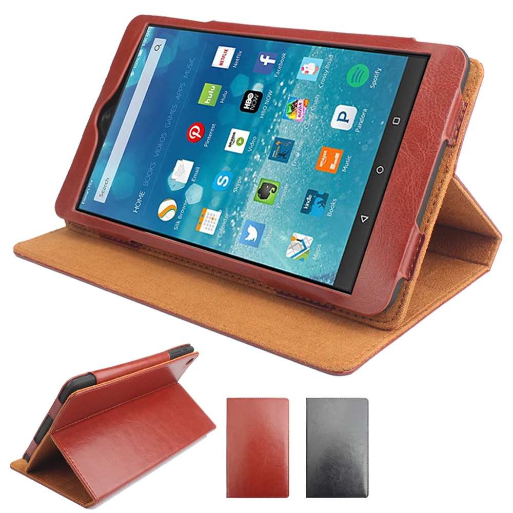 

luxury case for amazon kindle fire hd 8 tablet 2017 Leather Case flip cover for all new fire hd 8 Stand Tablets Cover Case