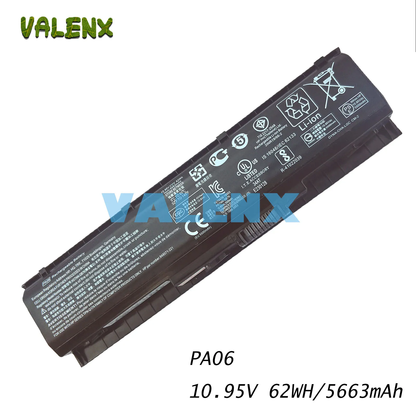 Аккумулятор для ноутбука HP 10 95 в 62 Вт/ч PA06 PA06062 ноутбуков Omen 17 w ab200 17t ab00 серии 849571 221