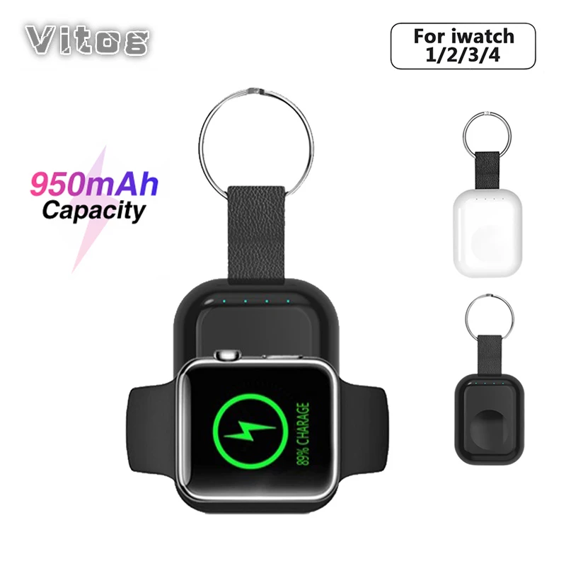 

950mAh Wireless Charger For Apple Watch 4 3 2 1 Fast Charger Qi Wireless Charging Bank For i Watch Portable Power Bank Charge