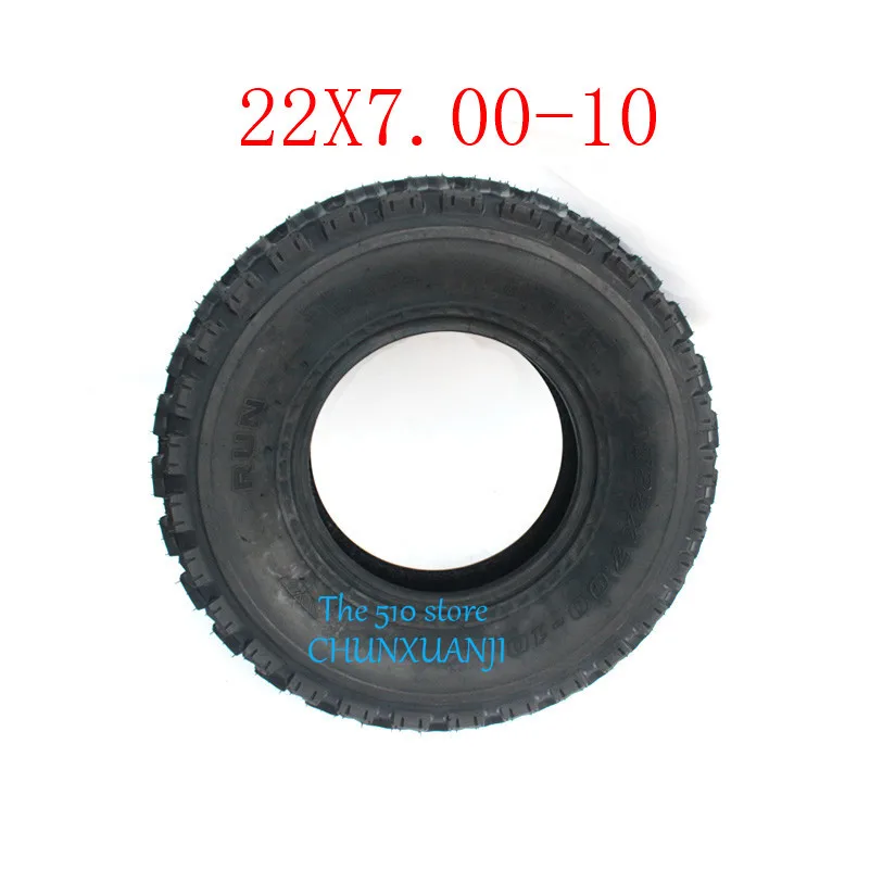 2PCS New Good Quality GO KART KARTING ATV UTV Buggy 22x7.00-10 Inch Tubeless Tyre Rubber Tire