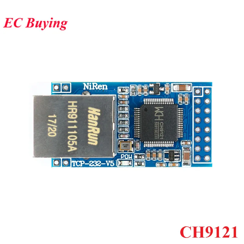 Последовательный порт CH9121 UART для сетевого модуля Ethernet модуль передачи TTL
