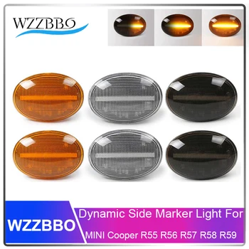 

2pcs Flowing Turn Signal Light Dynamic LED Side Marker Side Indicator for BMW MINI Cooper R55 R56 R57 R58 R59