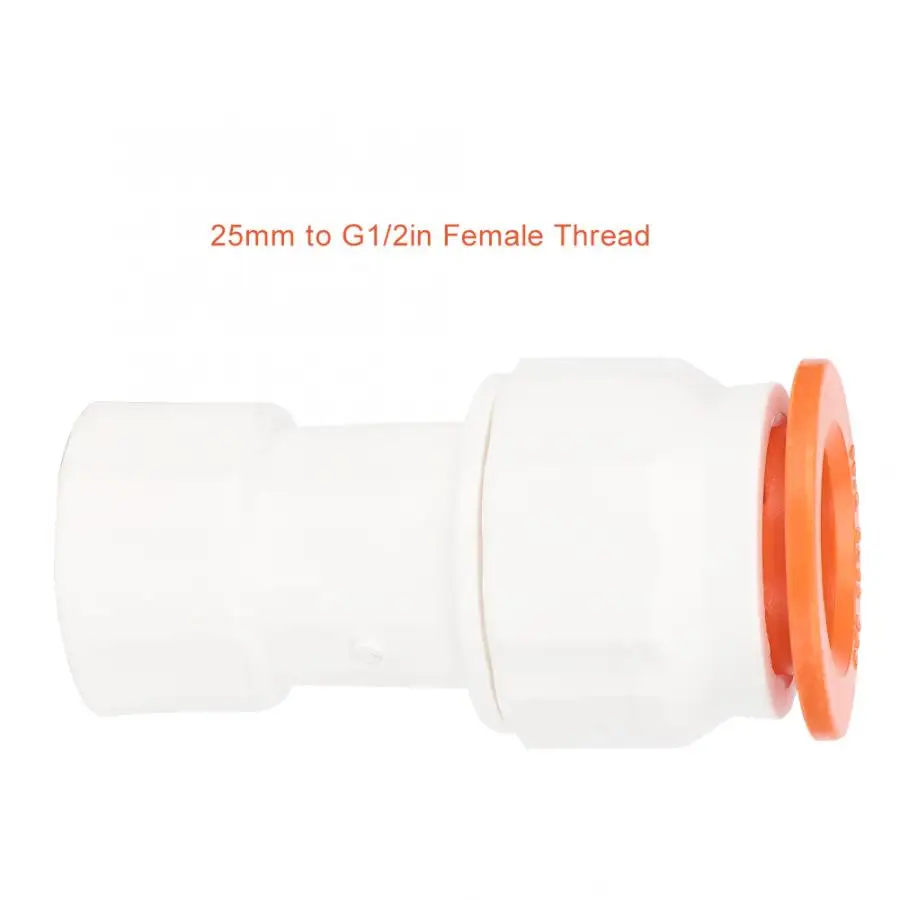 3Pcs 25mm To Female/Male Thread PPR Plastic Water Pipe Adapter Accessories Straight Connector