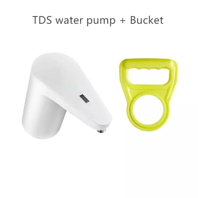 Bucket N TDSxiaolang Xiaomi Автоматический водяной насос TDS Перезаряжаемый USB мини сенсорный переключатель беспроводной Электрический диспенсер TDS тестовое устройство для откачки воды - Цвет: Bucket N TDSxiaolang