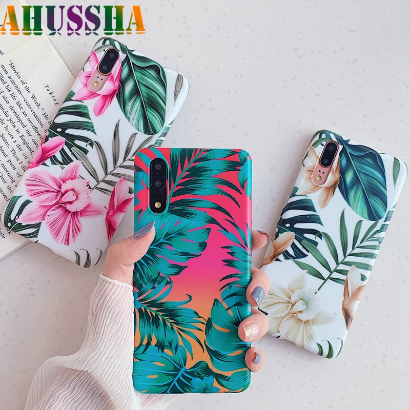 Flower Case For Huawei P30 P20 Lite Pro Back Cover Hawei Mate 30 20 Nova 3e 4e 5i Coque Soft Silicone Shell |