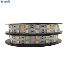 Двухрядные 5050 RGBW/RGBWW RGB+ Холодный белый Теплый белый гибкий светодиодный полоски DC12V 24В 5м/рулон 120 светодиодный/М 600 светодиодный s