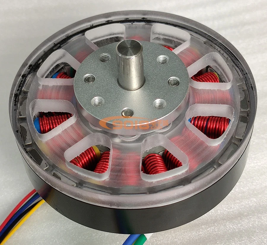 18N20P DC24V 100W Disc Type Permanent Magnet Three-Phase Brushless DC Motor / Sense Hall