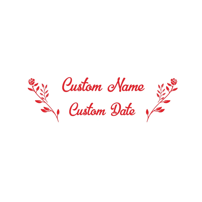 Wedding Cards and Gifts Box Vinyl Sticker Personalized Names Date Decals Custom Stickers For Wedding Boxs Art Decoration 