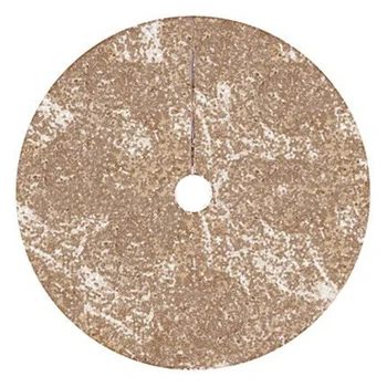 

Christmas Tree Skirts Tree Skirt Fabric Carpet Round Gold Sequin Christmas Tree Mats Beautiful Photography Tree Tool