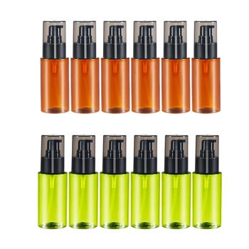 

12Pcs 60ml Refillable Body Lotion Pump Bottles for Cosmetic Liquid Shampoo Portable Travel Sample Bottles Sub-Bottle