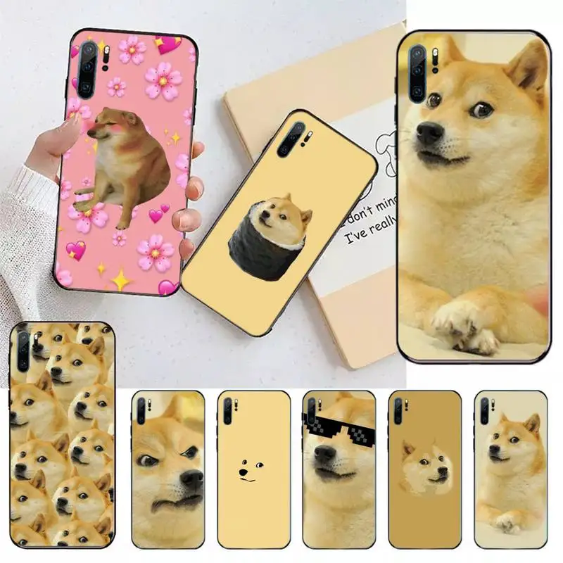 

Doge Meme Kabosu Cute funny Phone Case For Huawei honor Mate P 9 10 20 30 40 Pro 10i 7 8 a x Lite nova 5t