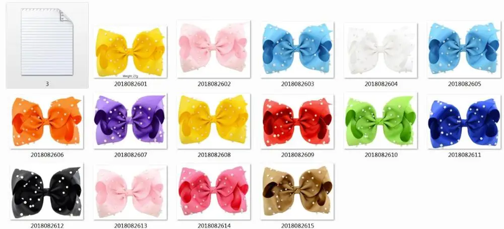 mix color min is 5pc 10 шт. " большая жемчужина многослойный бант с заколкой для волос большие резинки для волос для девочек Детские аксессуары для волос ручной работы с бантом - Цвет: mix color min is 5pc