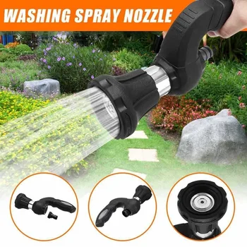

Black Car High Pressure Water Gun Garden Washer Hose Wand Nozzle Sprayer Watering Spray Sprinkler Cleaning Tool Water Jet