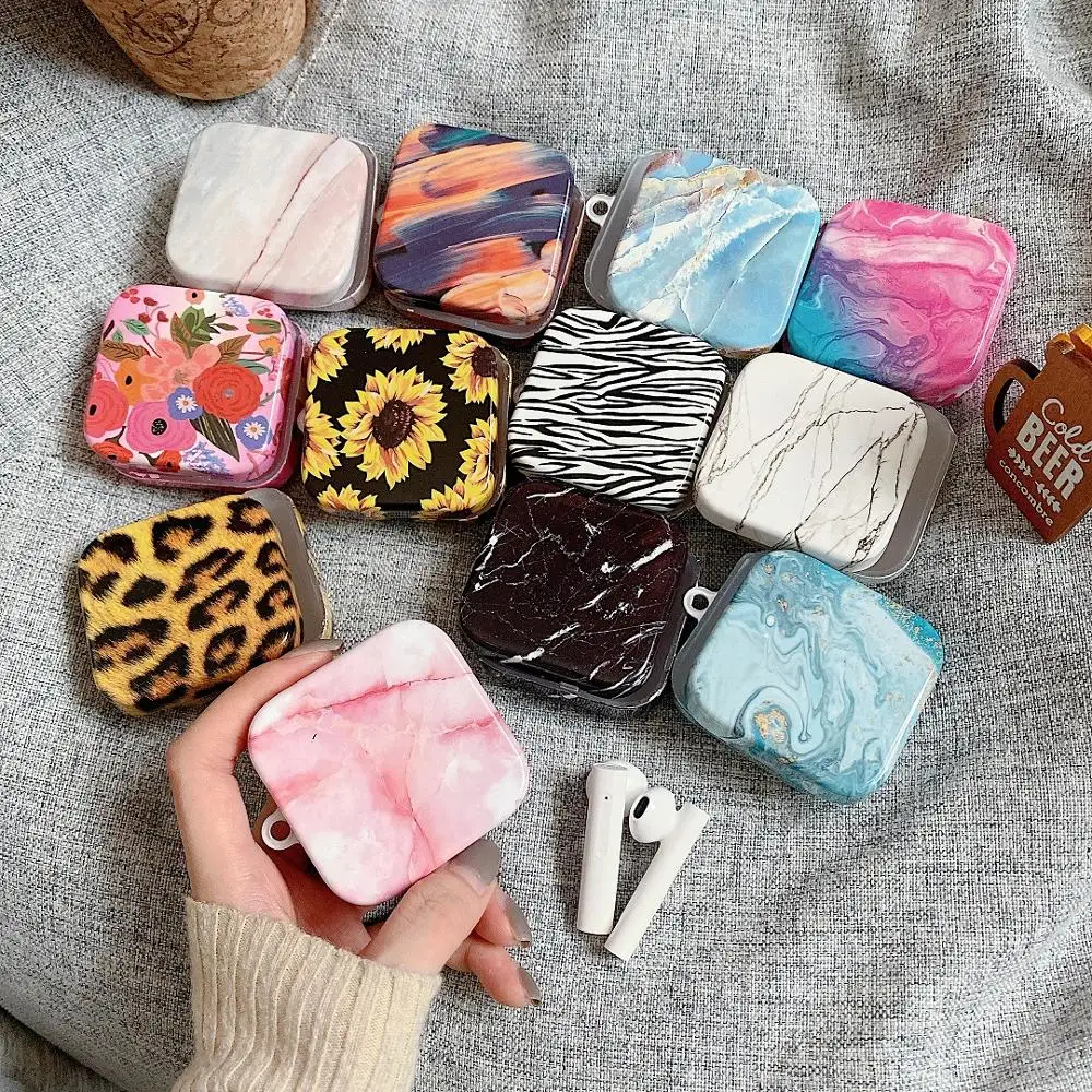 

Marble leopard grain for Xiaomi Air2 SE case Matte Hard PC headset accessories Protection Cover for Mi Air 2 SE Cases with Hook