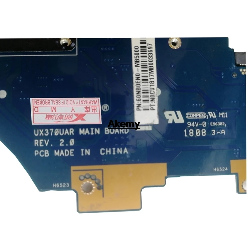UX370UA Motherboard i7-7500 CPU For ASUS UX370U UX370UA UX370UAF Laptop motherboard E403NA Mainboard(Exchange