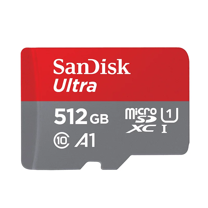 SanDisk Ультра высокая скорость 512 Гб Micro SD карта для дрона TF карта памяти для движения Gopro C10 U1 512 ГБ - Емкость: 512GB