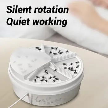 

Electric Fly Bug Catcher Automatic Pest Insect Trap Battery Operated/USB Powered Fly Catcher For Indoor Capture Fly Insect Pest