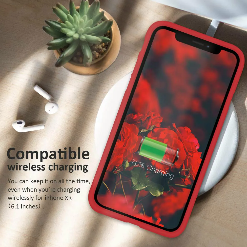 

DATALAND original liquid silicone phone case for iPhone 6 6S 7 8 Plus X XR XS Max iphone case Soft TPU Phone Back Cover Shell