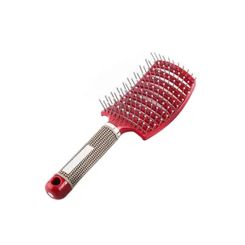 

Curved Vented Barber Hairdressing Salon Massage Fast Drying Non Slip Portable Styling Tools Ergonomic Hair Brush Detangling Comb