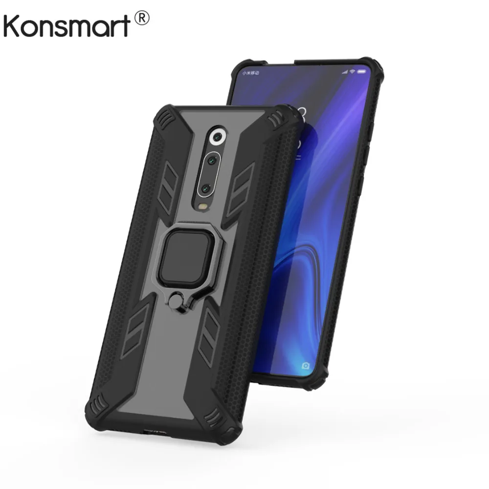 Чехол с магнитным металлическим кольцом для Xiaom Redmi K20 Pro чехол телефона полным