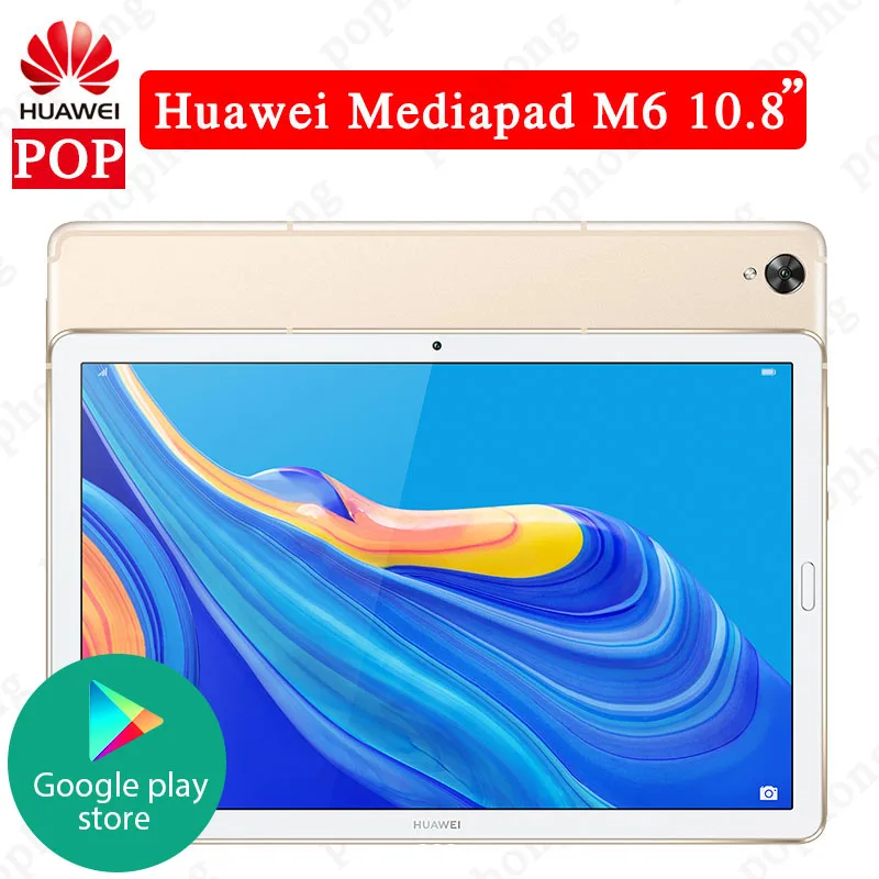 

Huawei Mediapad M6 10.8 ''Kirin 980 Octa Core tablet PC Android 9.0 7500mAh Fingerprint Google play four-speaker GPU Turbo 3.0