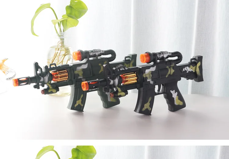 Рукава Детский Вибрационный знак светодиодный Игрушечная модель пистолета камуфляжная цветная армейская модель игрушечный стойло